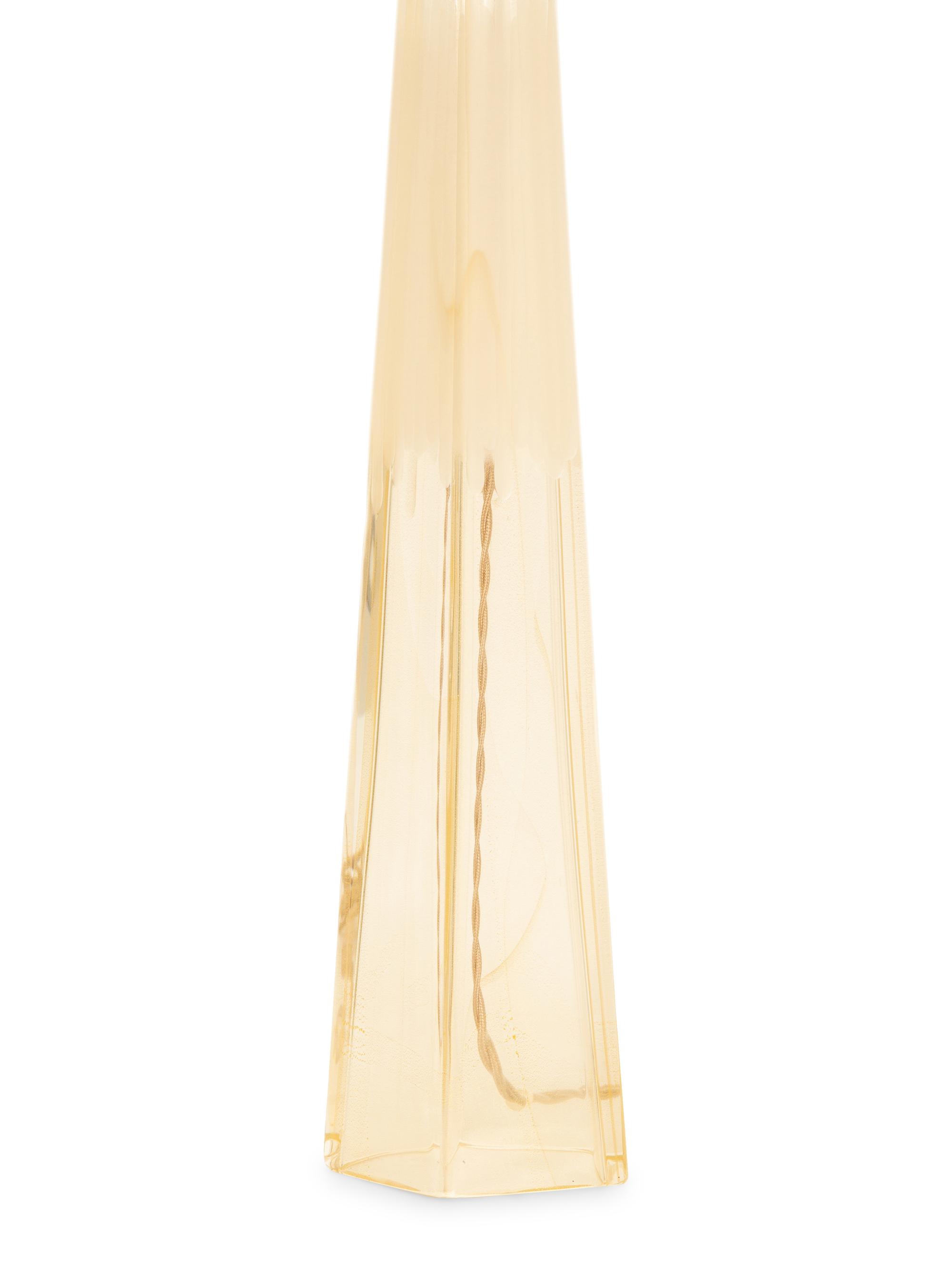 A Pair of Modernist Murano Glass Table Lamps