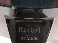 Three Kartell 'Charles Ghost' Plastic Stools