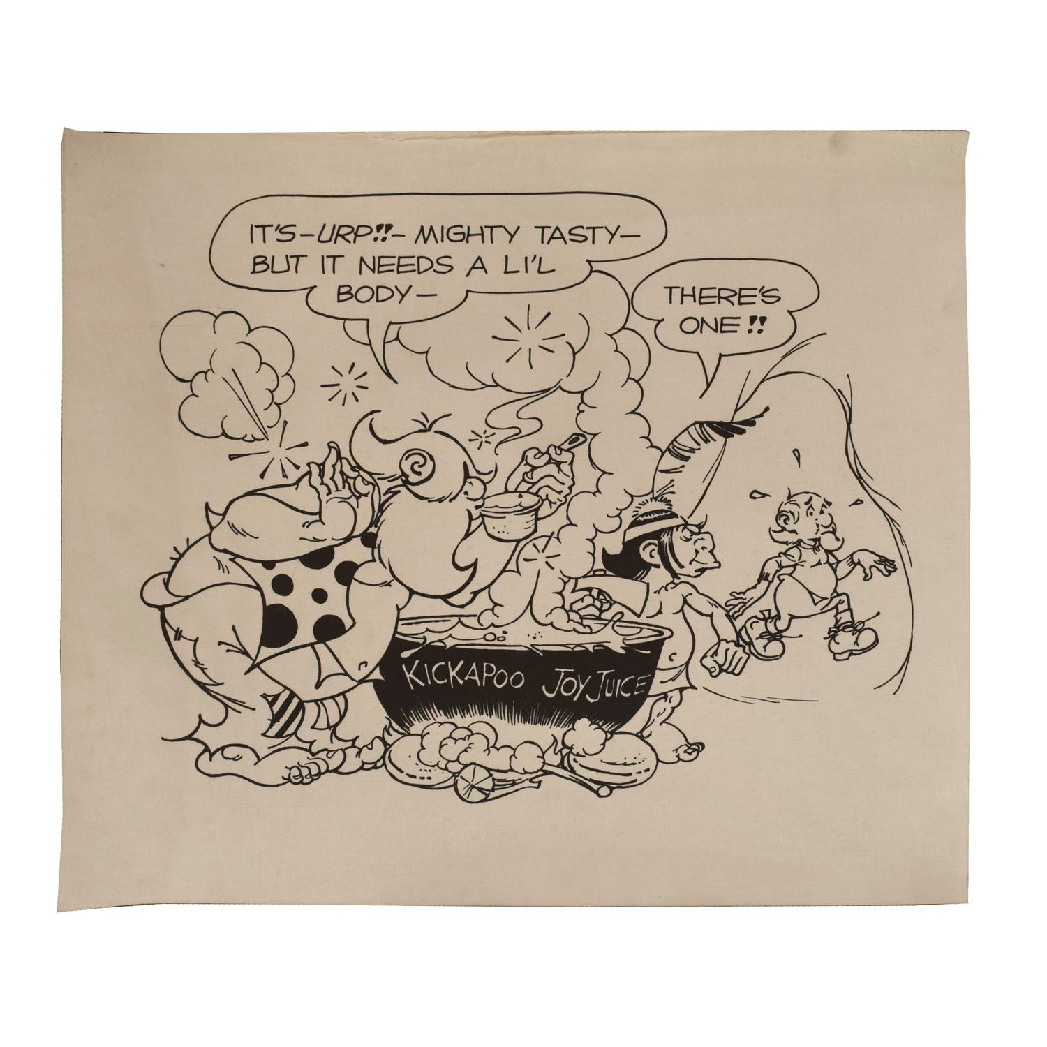 An Al Capp Print on Canvas 28" W x 24" H — United States, Circa 1970