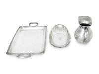 Three Silver Serving Articles