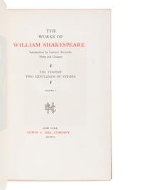 [BINDINGS]. SHAKESPEARE, William (1564-1661). Works . New York: Edwin C. Hill Company, 1906.