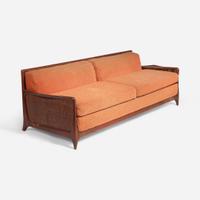 Vladimir Kagan (American, 1927-2016) The Kagan Family Contour Convertible Sofa with Caning, Model 509, Kagan-Dreyfuss, Inc., USA, circa 1958
