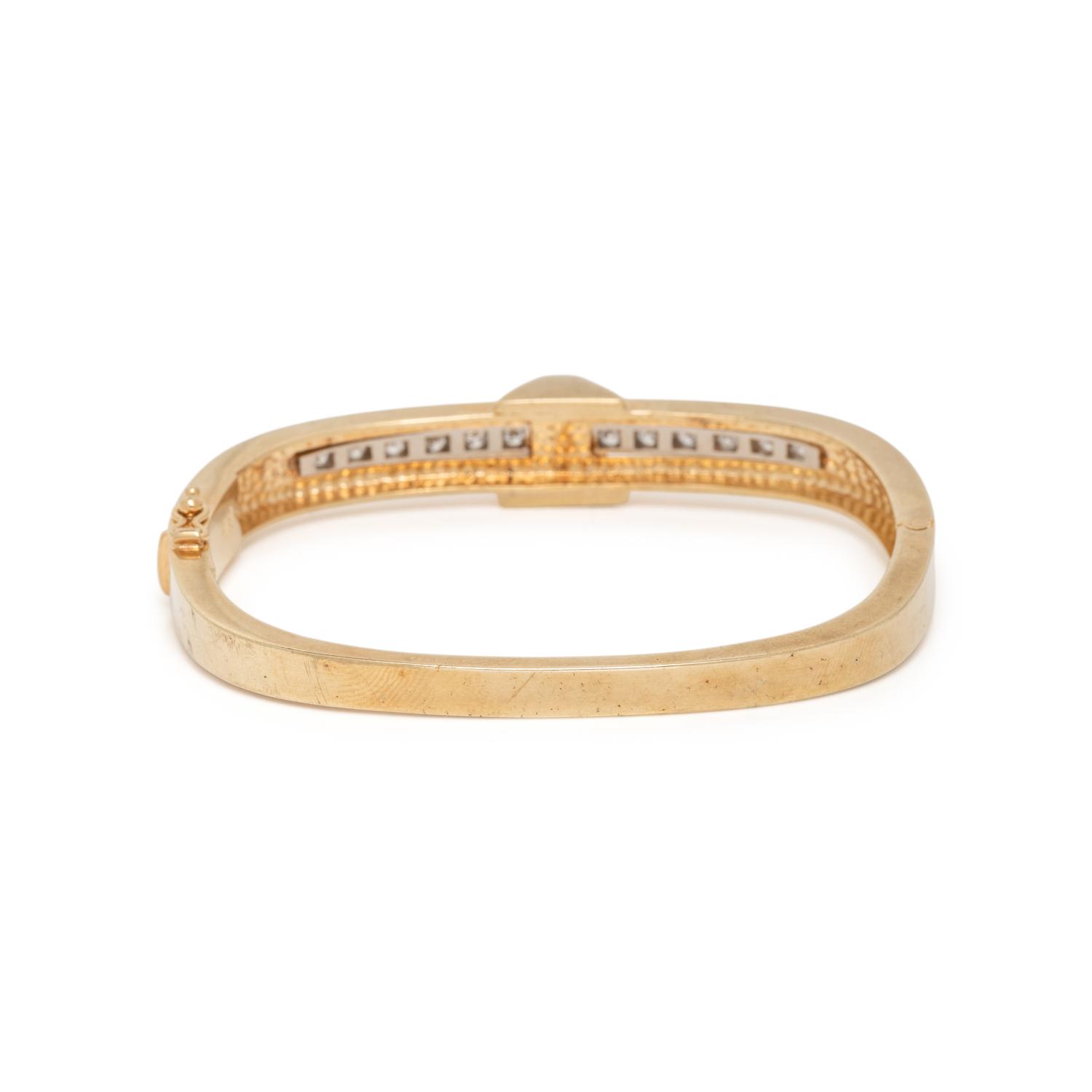 BICOLOR GOLD AND DIAMOND BRACELET