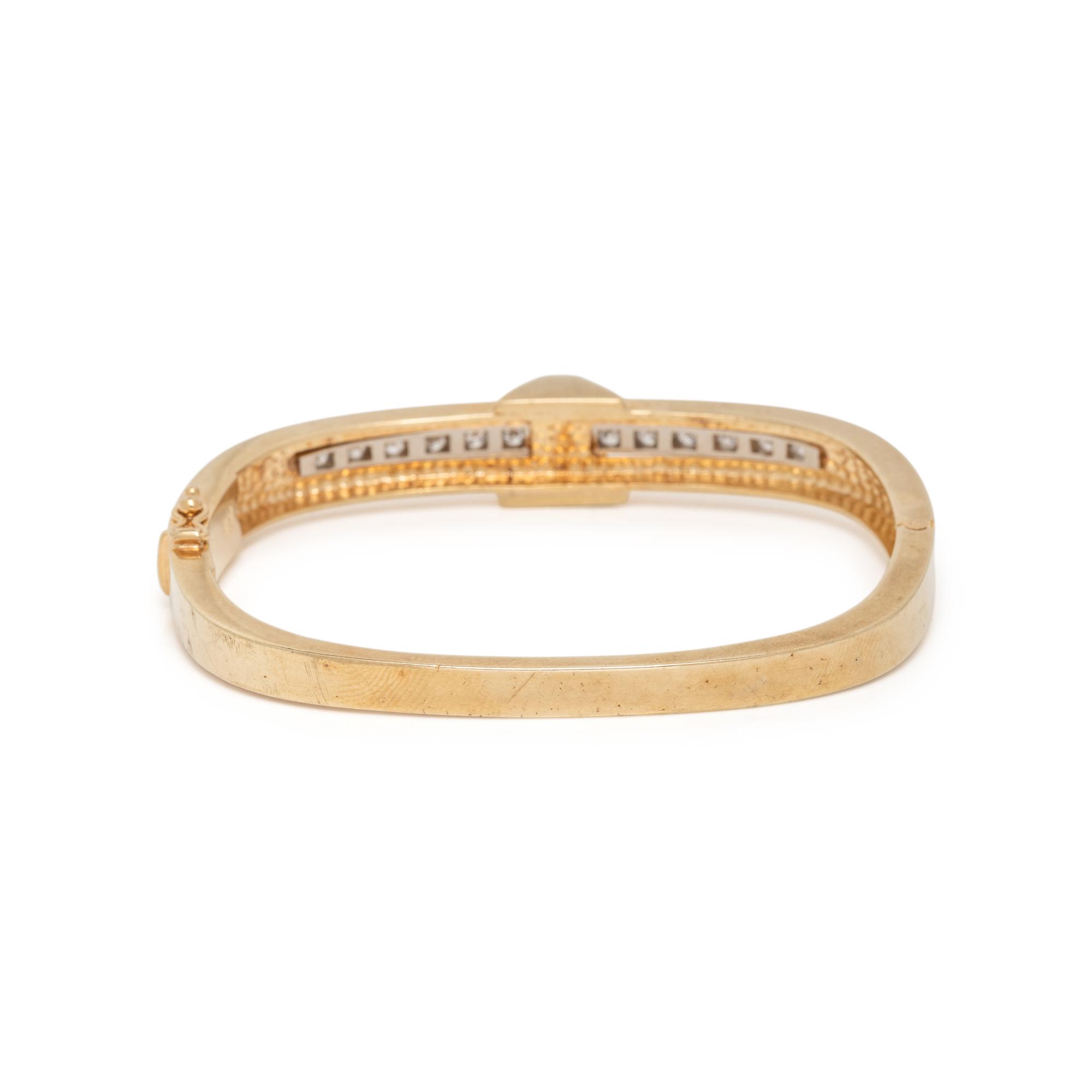 BICOLOR GOLD AND DIAMOND BRACELET