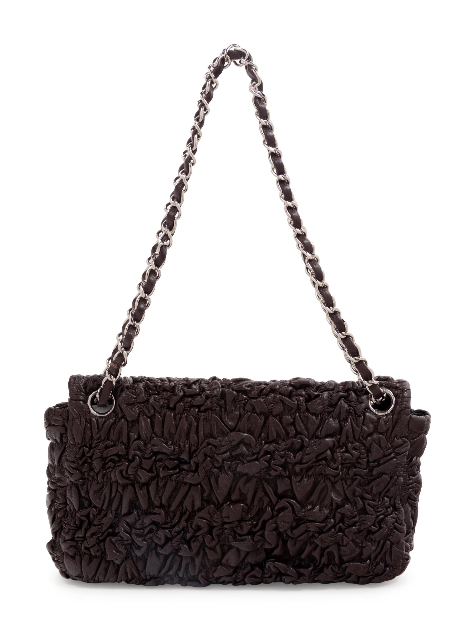 Chanel Ruched Leather Flap Bag, Fall 2007