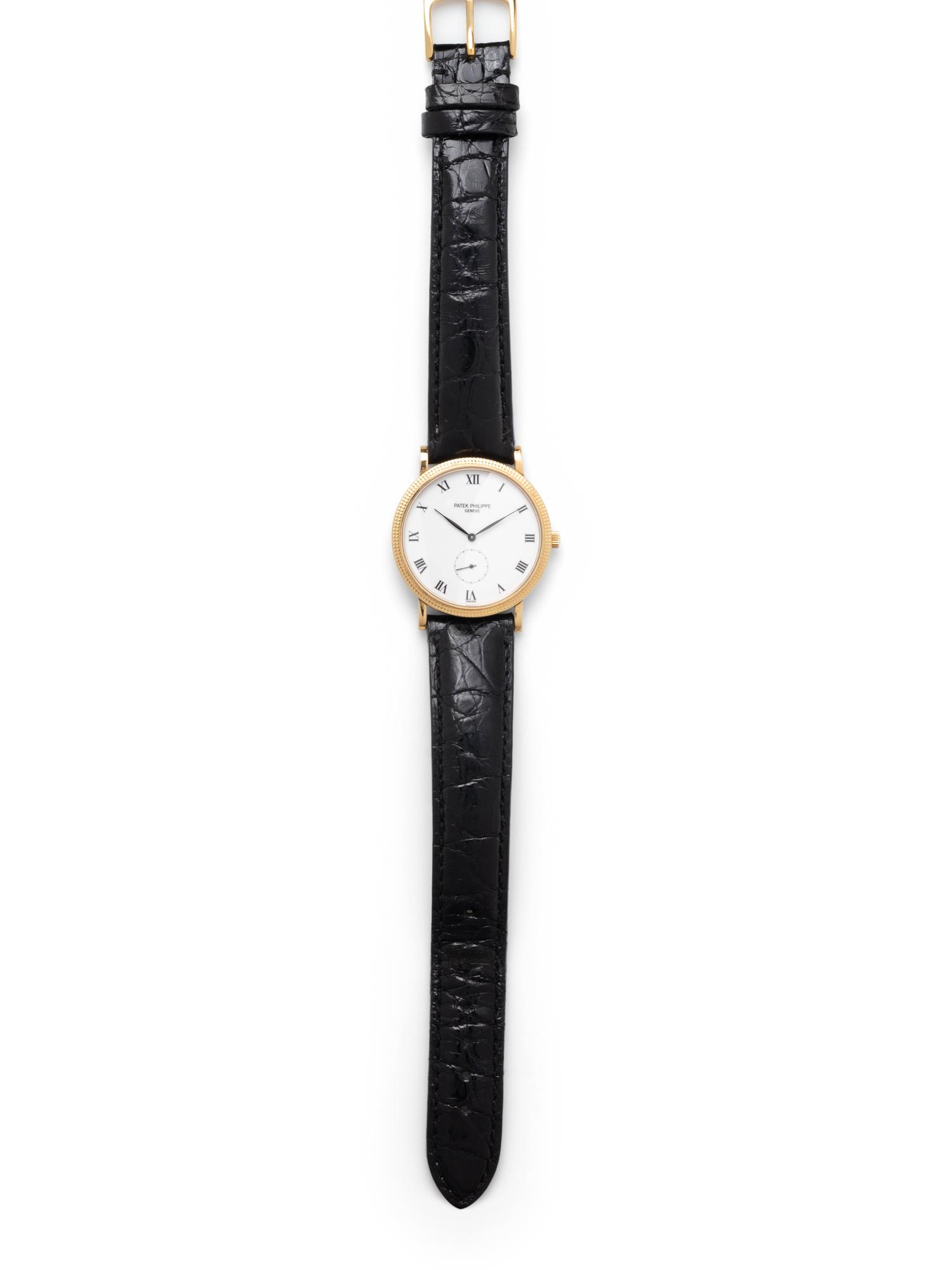 PATEK PHILIPPE, REF. 3919 18K YELLOW GOLD 'CALATRAVA' WRISTWATCH