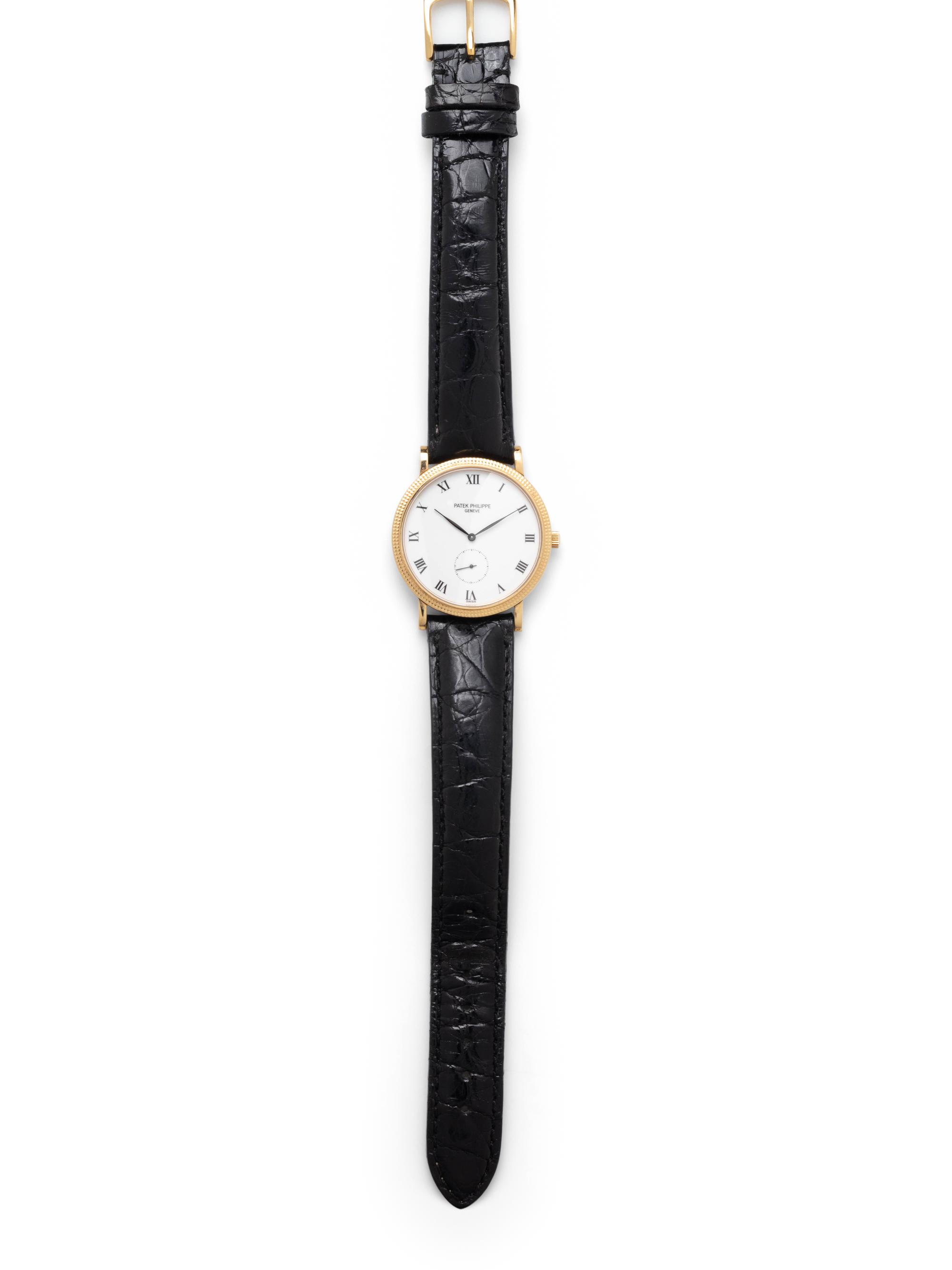 PATEK PHILIPPE, REF. 3919 18K YELLOW GOLD 'CALATRAVA' WRISTWATCH
