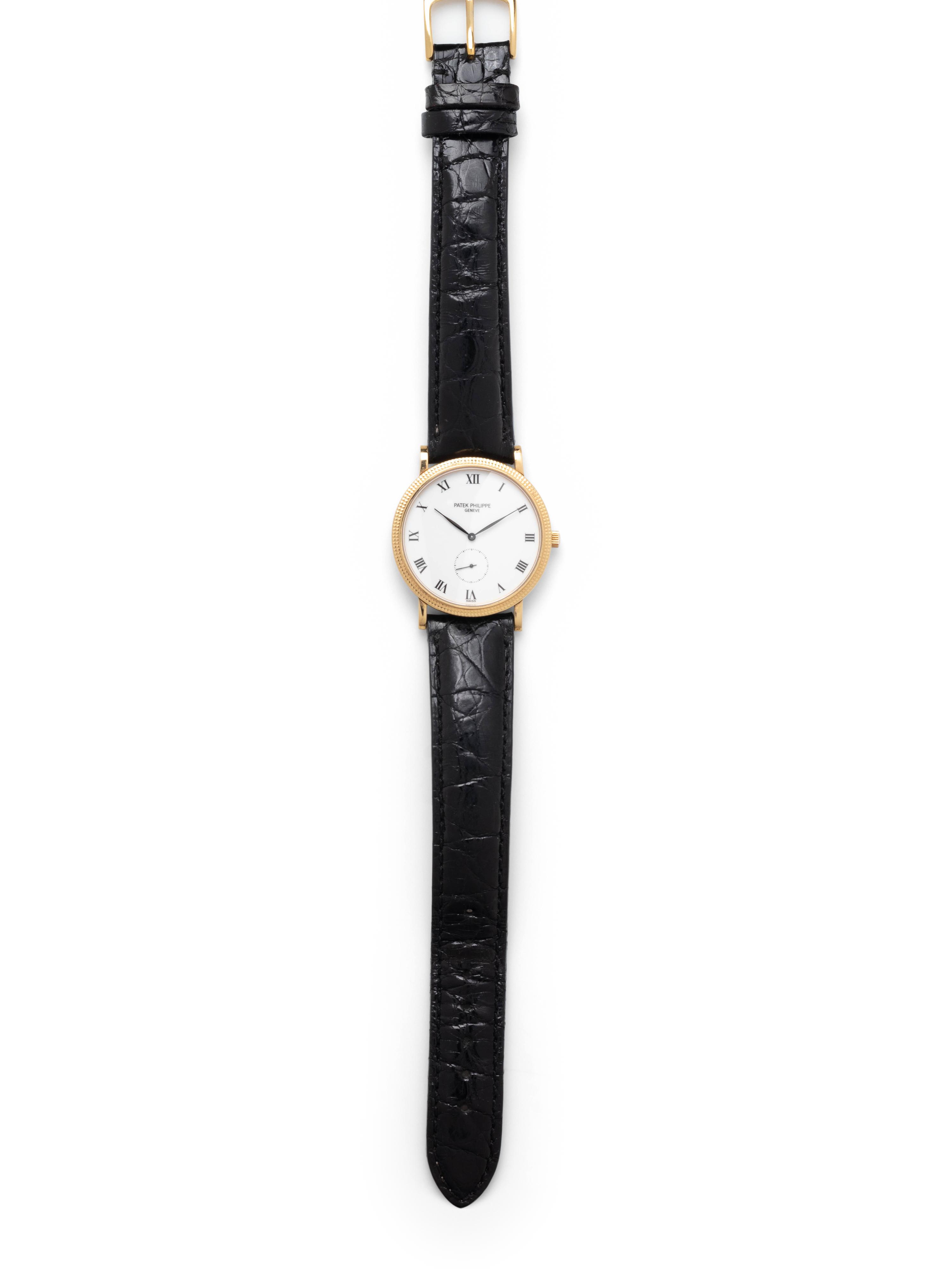 PATEK PHILIPPE, REF. 3919 18K YELLOW GOLD 'CALATRAVA' WRISTWATCH