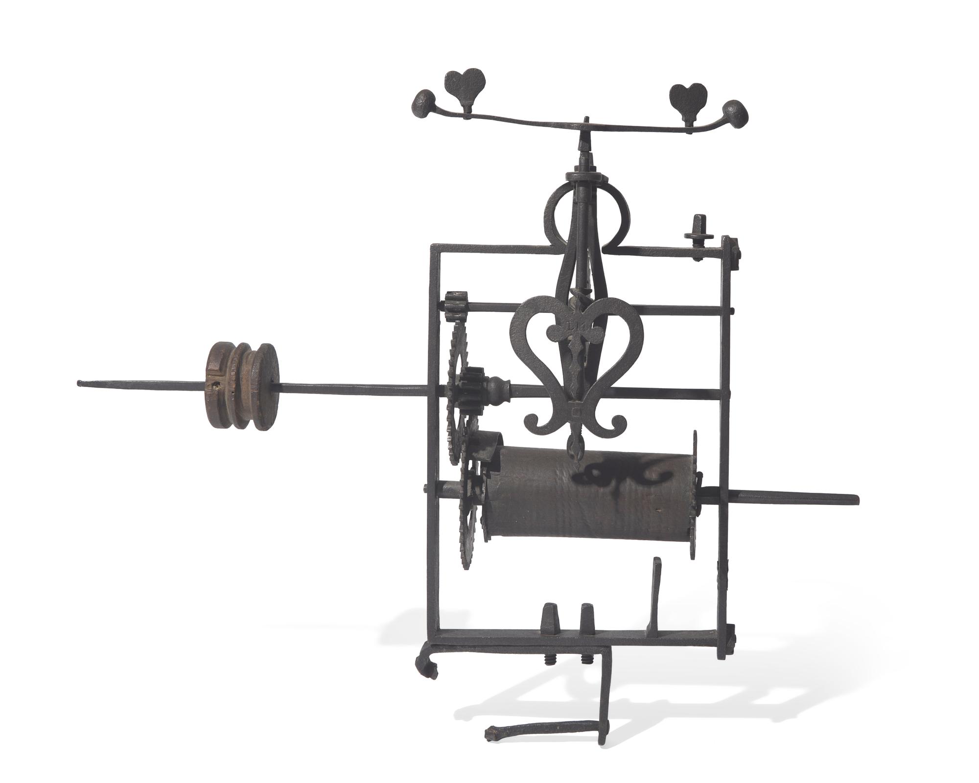 A Wrought Iron Clock Jack, French, Late 18th / Early 19th Century
