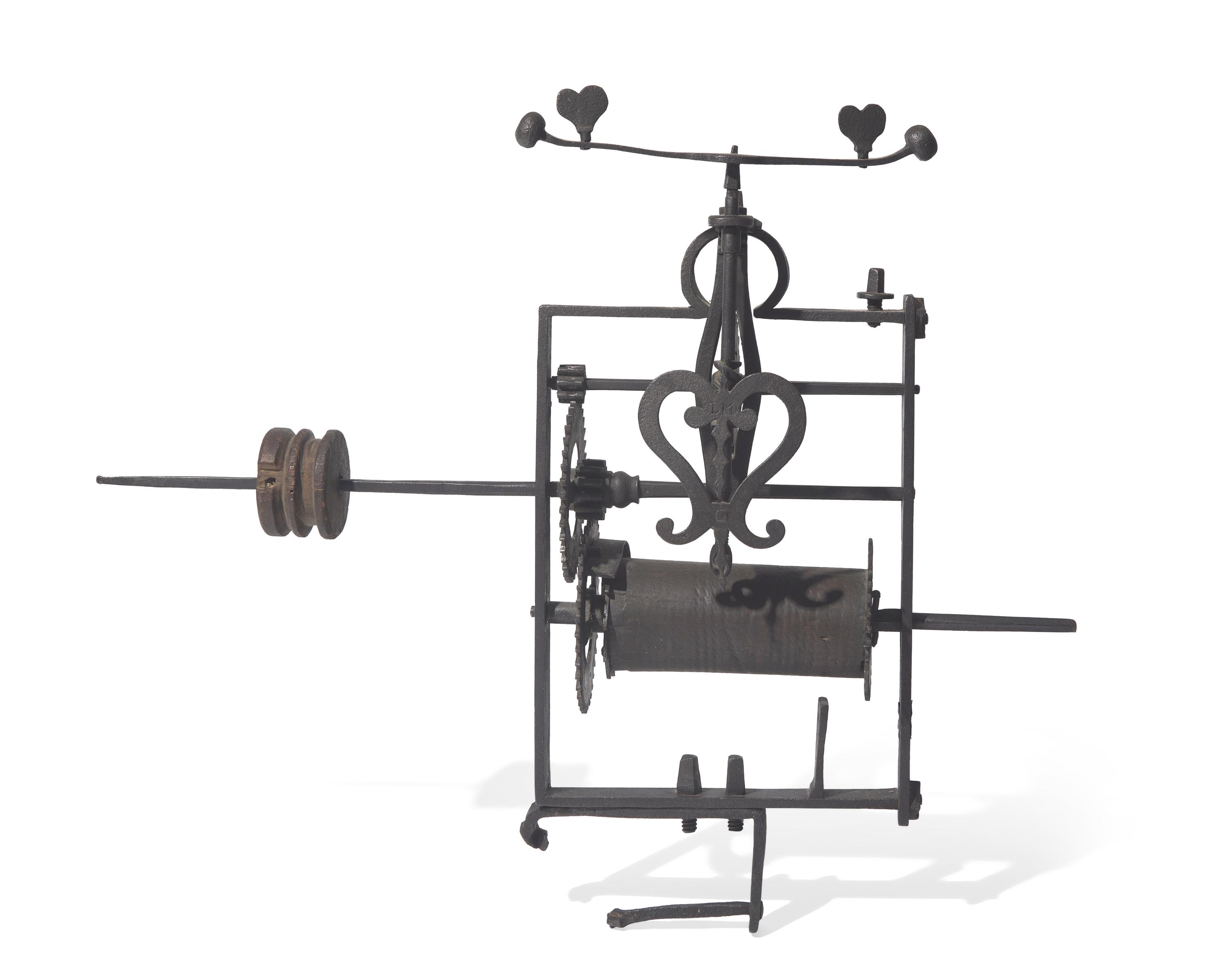 A Wrought Iron Clock Jack, French, Late 18th / Early 19th Century