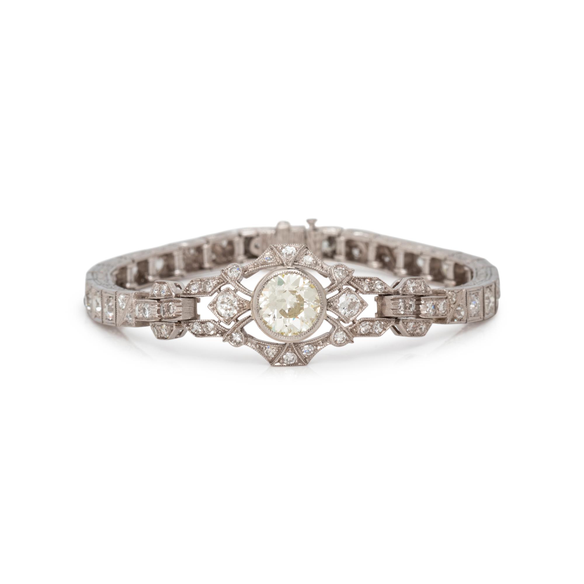 ANTIQUE, DIAMOND BRACELET
