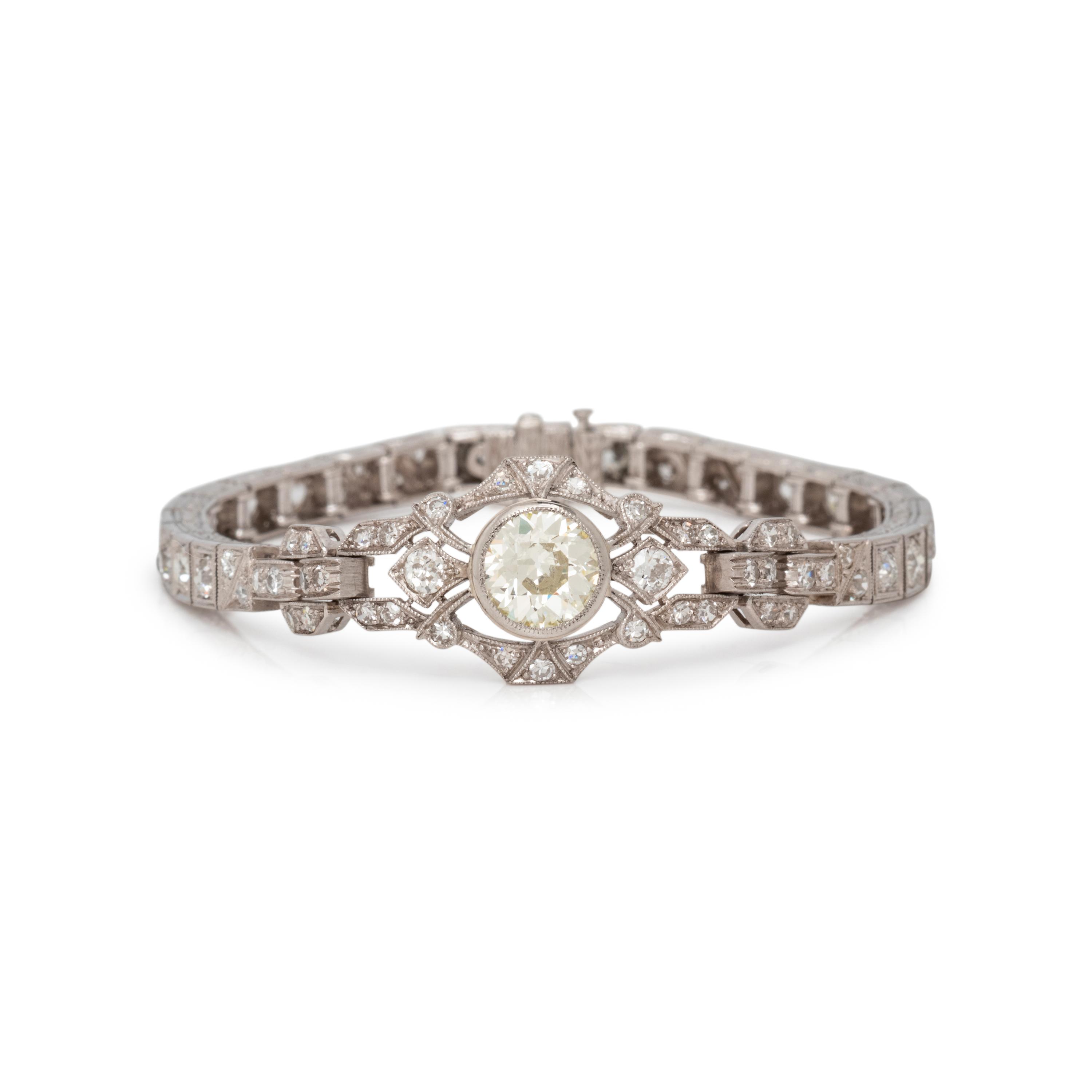 ANTIQUE, DIAMOND BRACELET