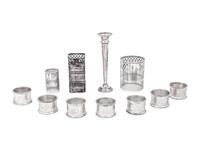 Eleven American Silver Table Articles