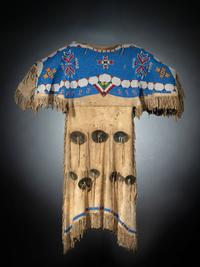 Sioux Girl's Beaded Elk Hide Dress