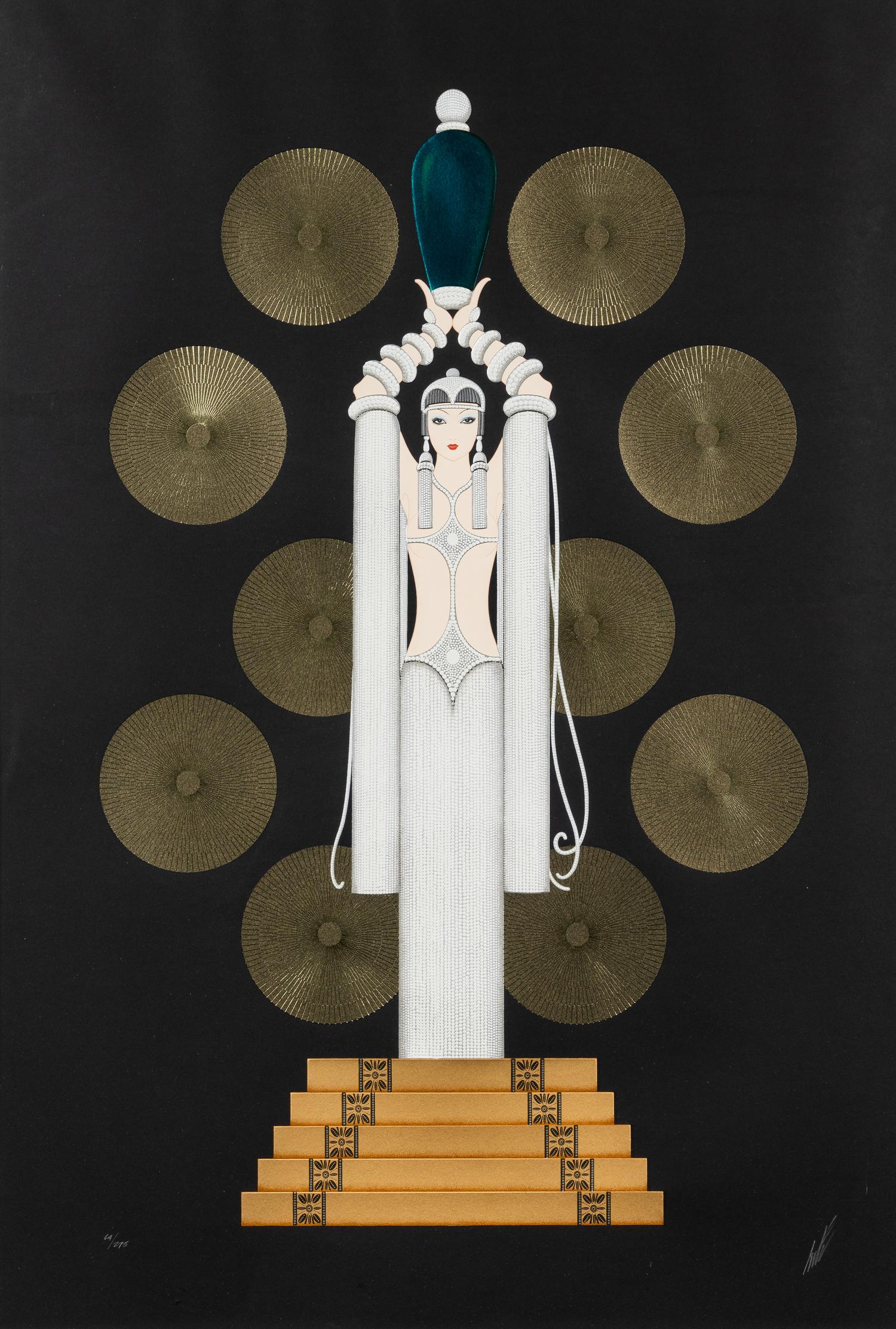 Emerald Vase I (White) and Emerald Vase II (Black) (two works)