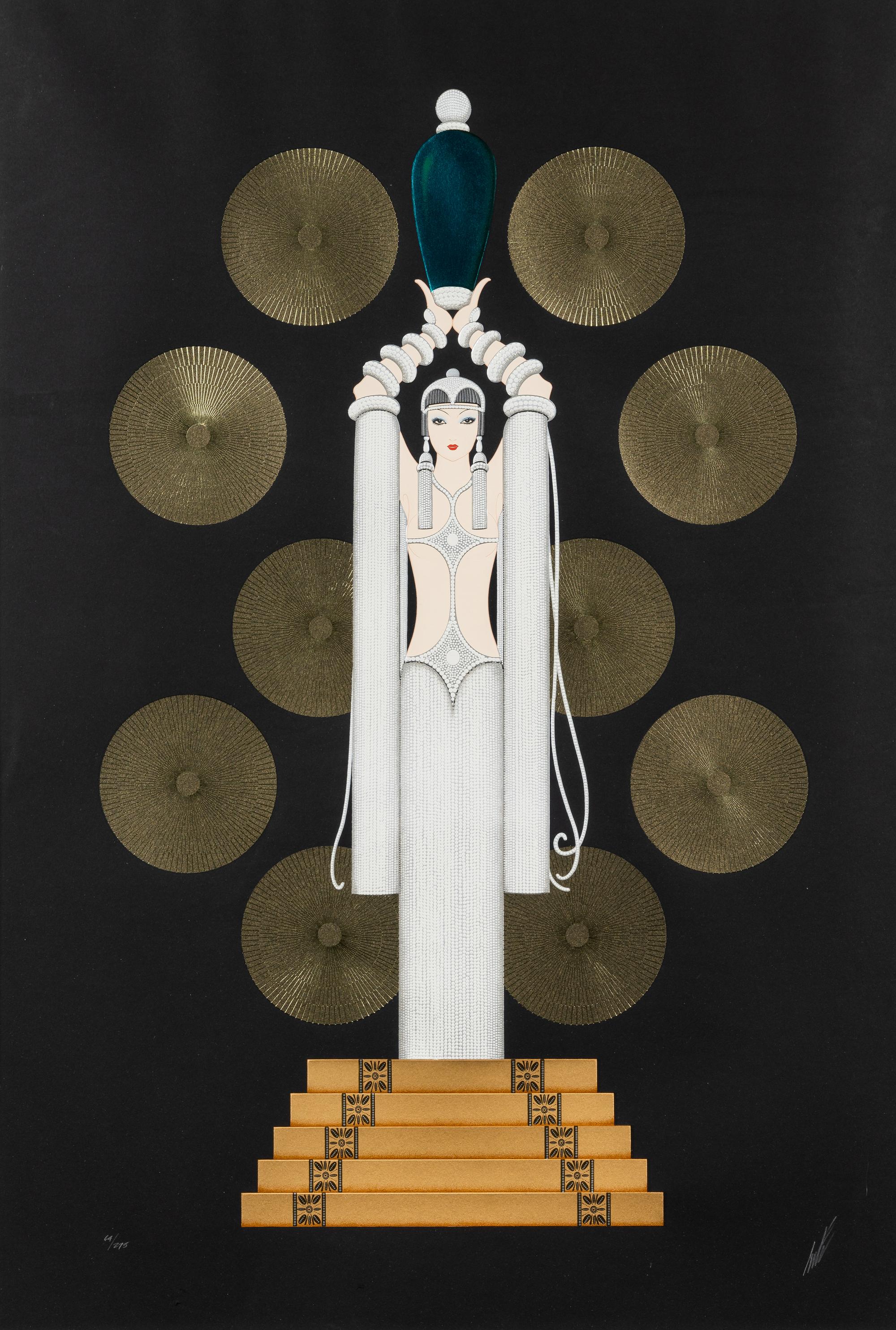 Emerald Vase I (White) and Emerald Vase II (Black) (two works)