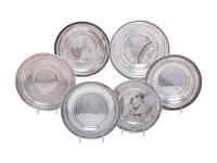 Six American Silver Serving Dishes and Trays