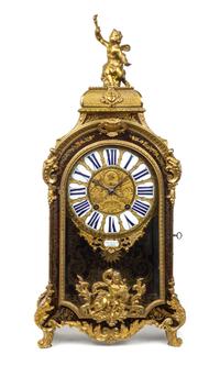 A Regence Style Boulle Marquetry Bracket Clock Height 30 1/2 inches. — 19TH CENTURY