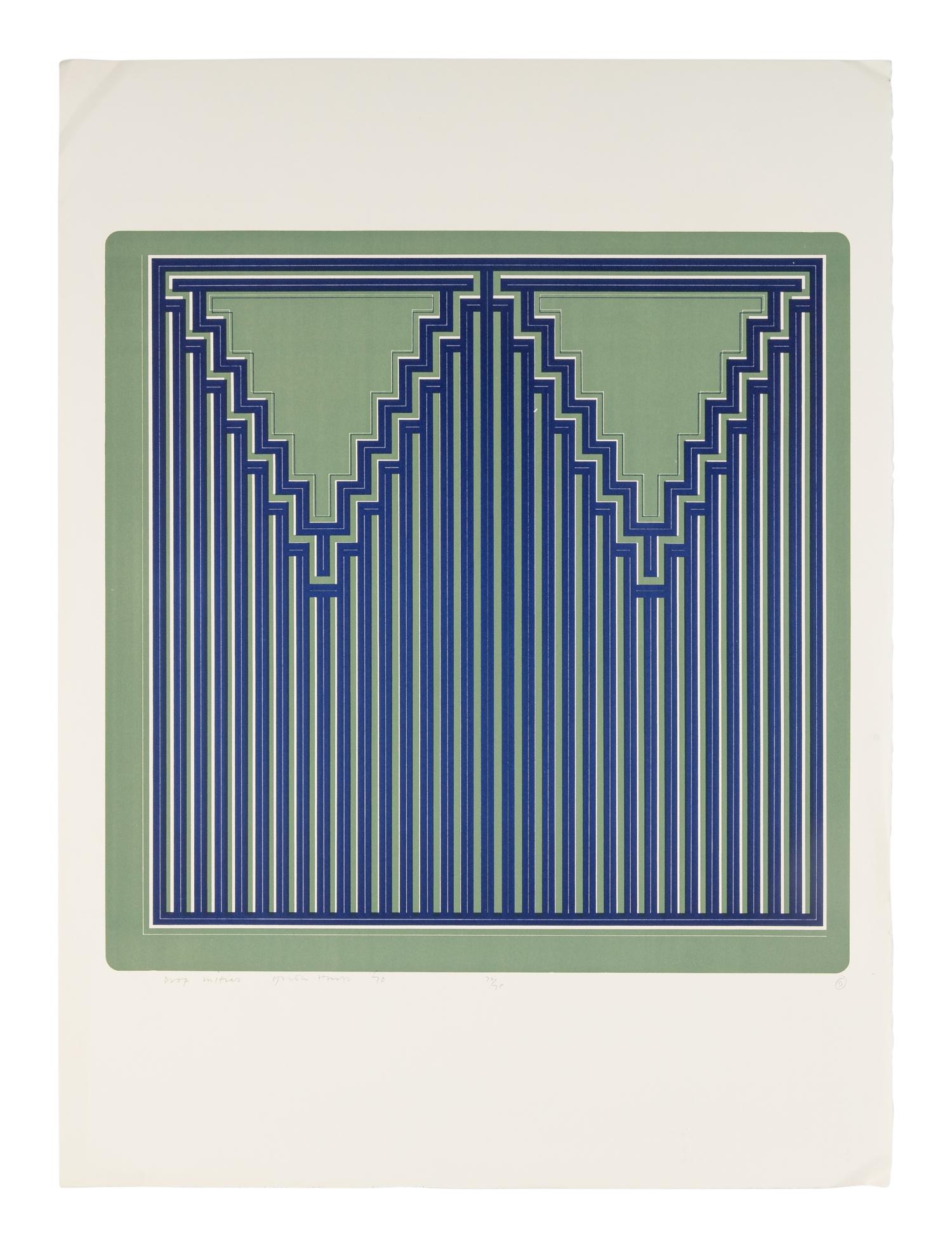A Group of Six Prints ( Ladder Box; Multi Case; Vertical Screen; Drop Mitres; Quoined Chase; Mitred Matrix ), 1970
