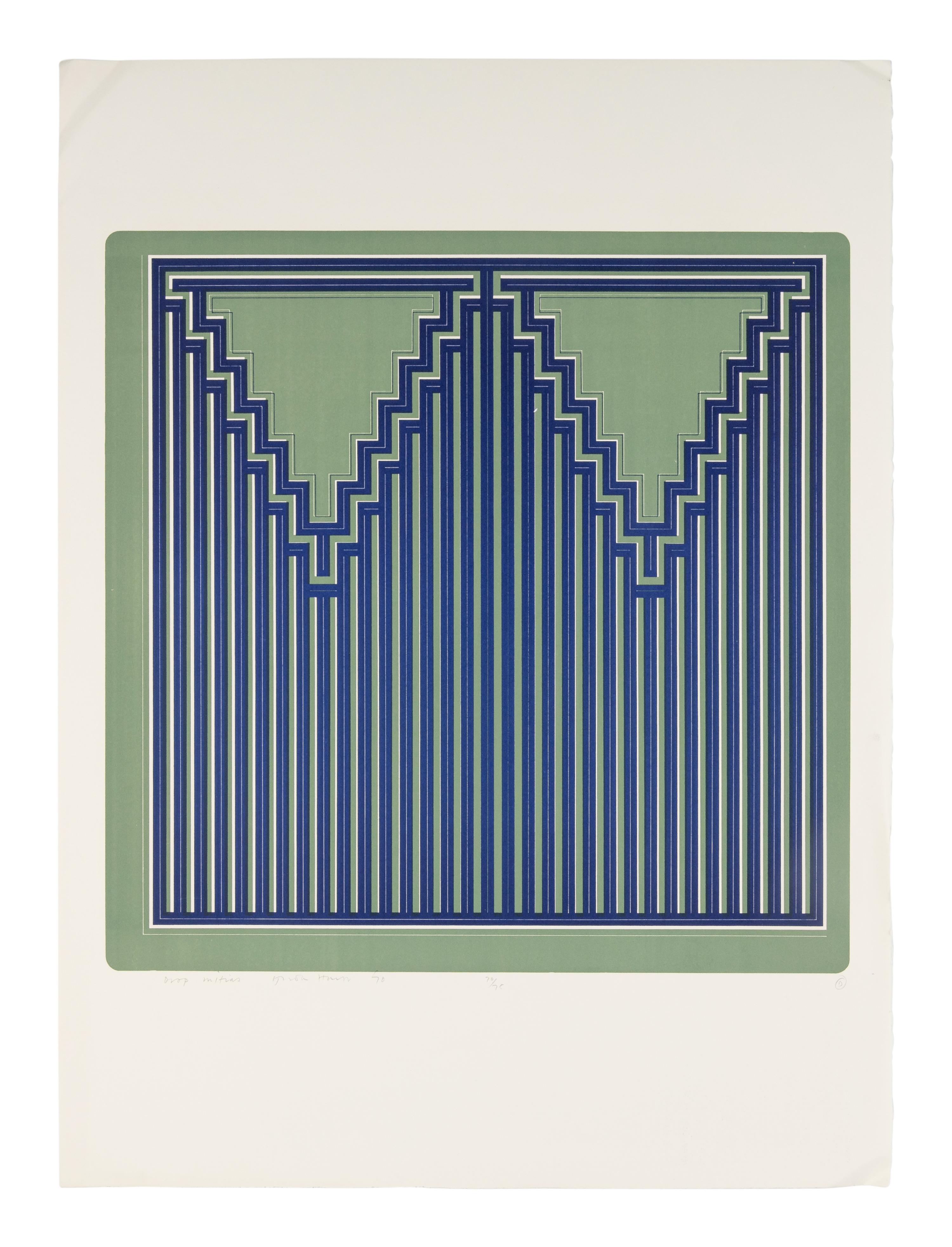 A Group of Six Prints ( Ladder Box; Multi Case; Vertical Screen; Drop Mitres; Quoined Chase; Mitred Matrix ), 1970