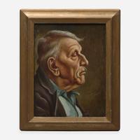 Thomas Hart Benton (American, 1889-1975) Portrait of the Old Guy