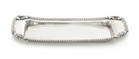 A George III Silver Bread Tray, Rebecca Emes & Edward Barnard I, London, 1810, of rectangular form with a gadroon rim, the corners work