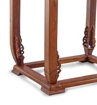 A Pair of Huanghuali Chair and Side Stand