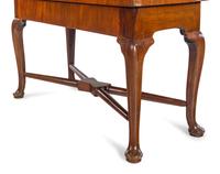 A Queen Anne Style Carved Mahogany Console Table