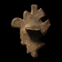 An Aztec Terracotta Seal Stamp in the Form of a Monkey