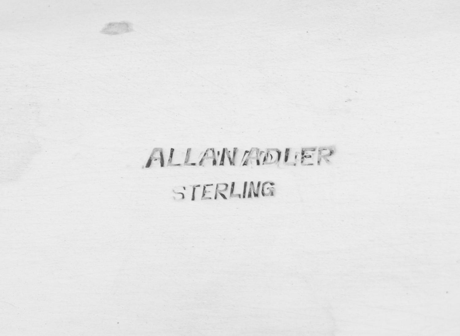 An Allan Adler Silver Bread Dish