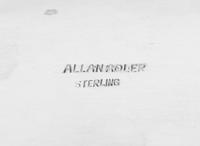 An Allan Adler Silver Bread Dish