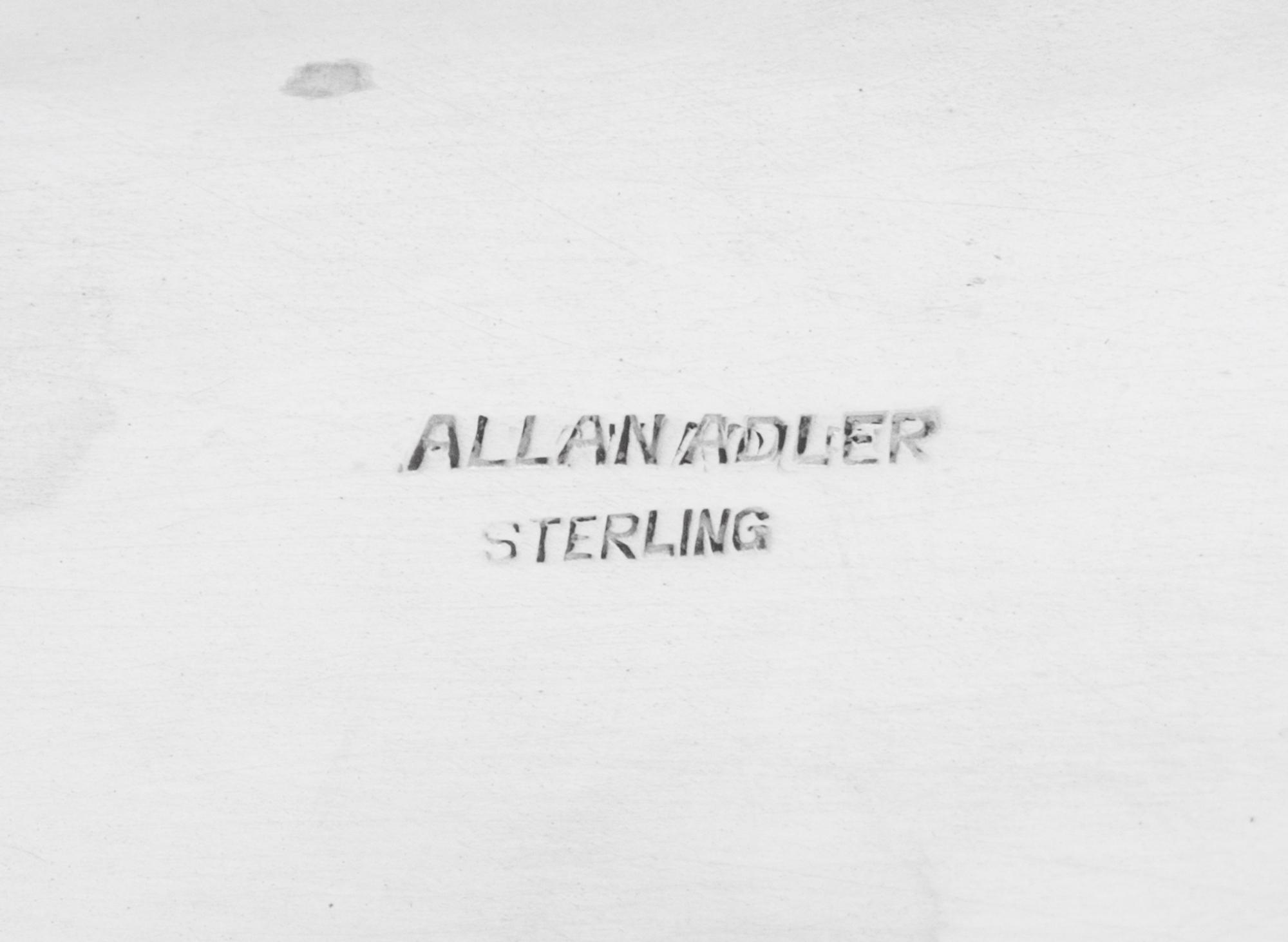 An Allan Adler Silver Bread Dish
