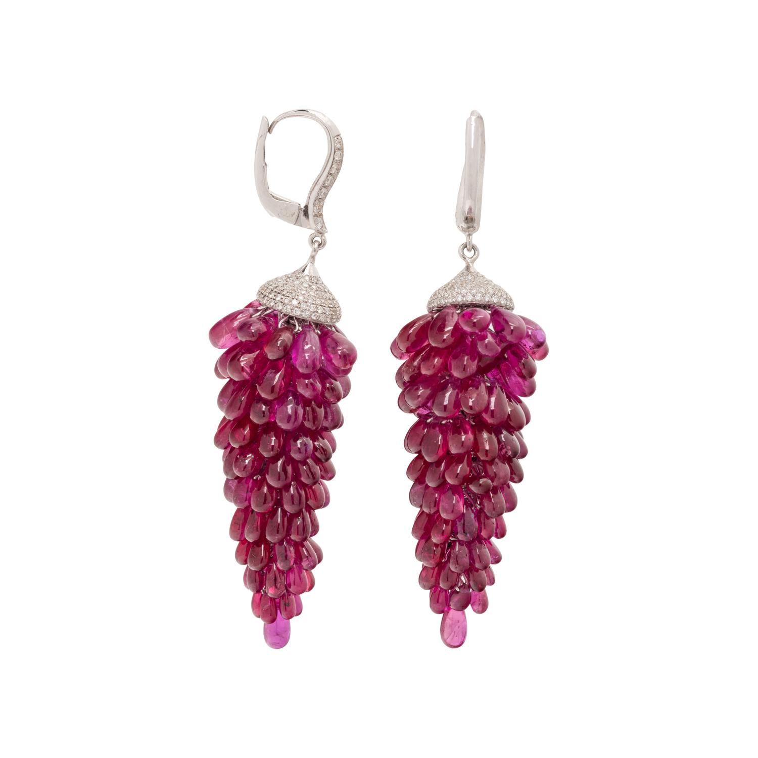 RUBY AND DIAMOND EARRINGS
