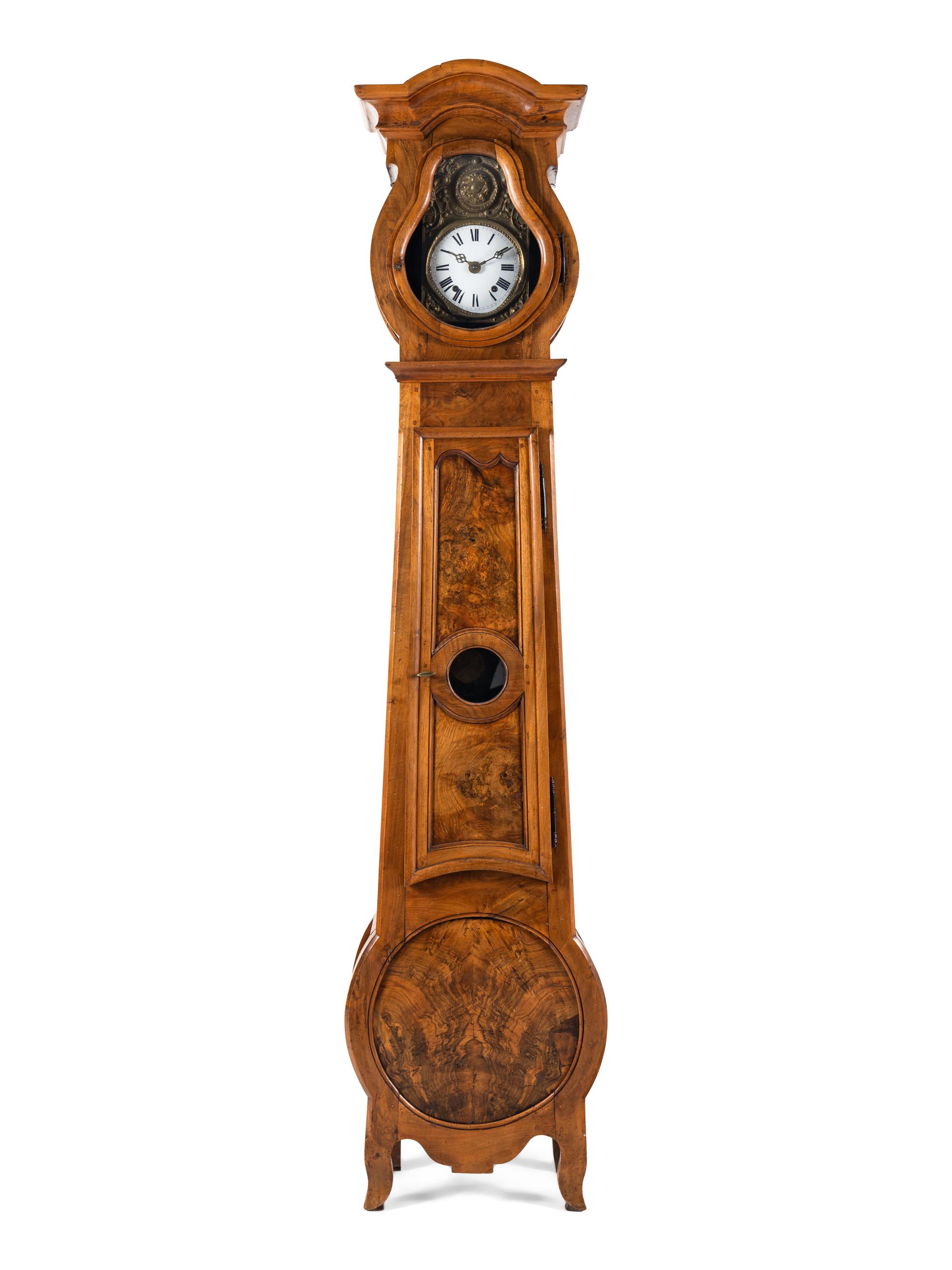 A French Walnut Tall Case Clock