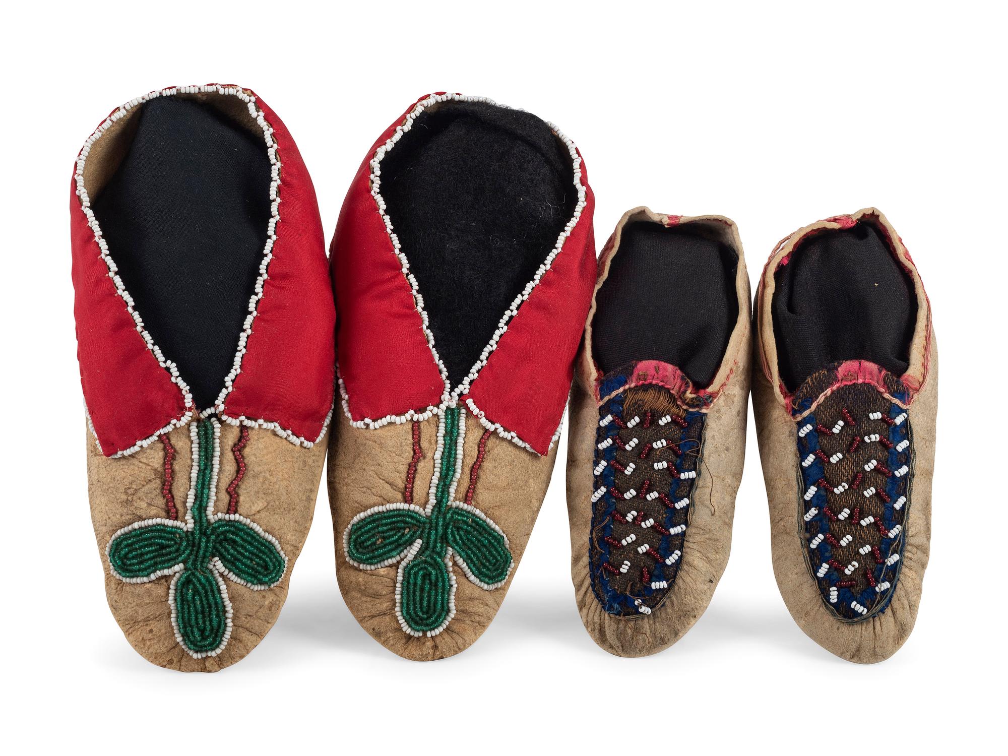 Haudenosaunee and Eastern Woodlands Child's Moccasins