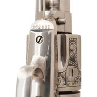 **1929 Production Colt Single Action Army with Raised Carved Mother of Pearl Steer's Head Grips in .45 Colt