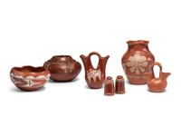 Santa Clara Redware Painted Pottery