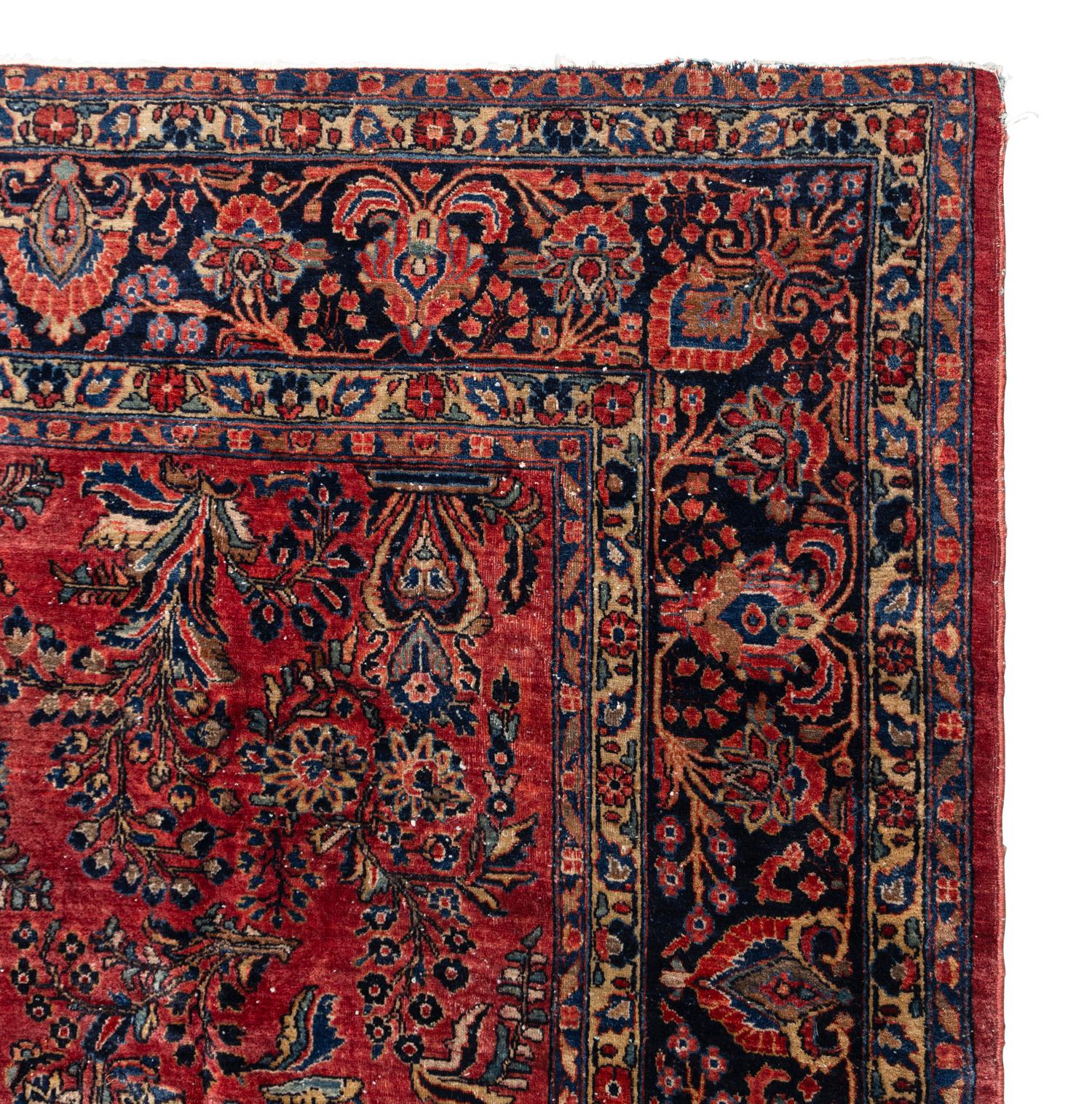 A Sarouk Wool Rug