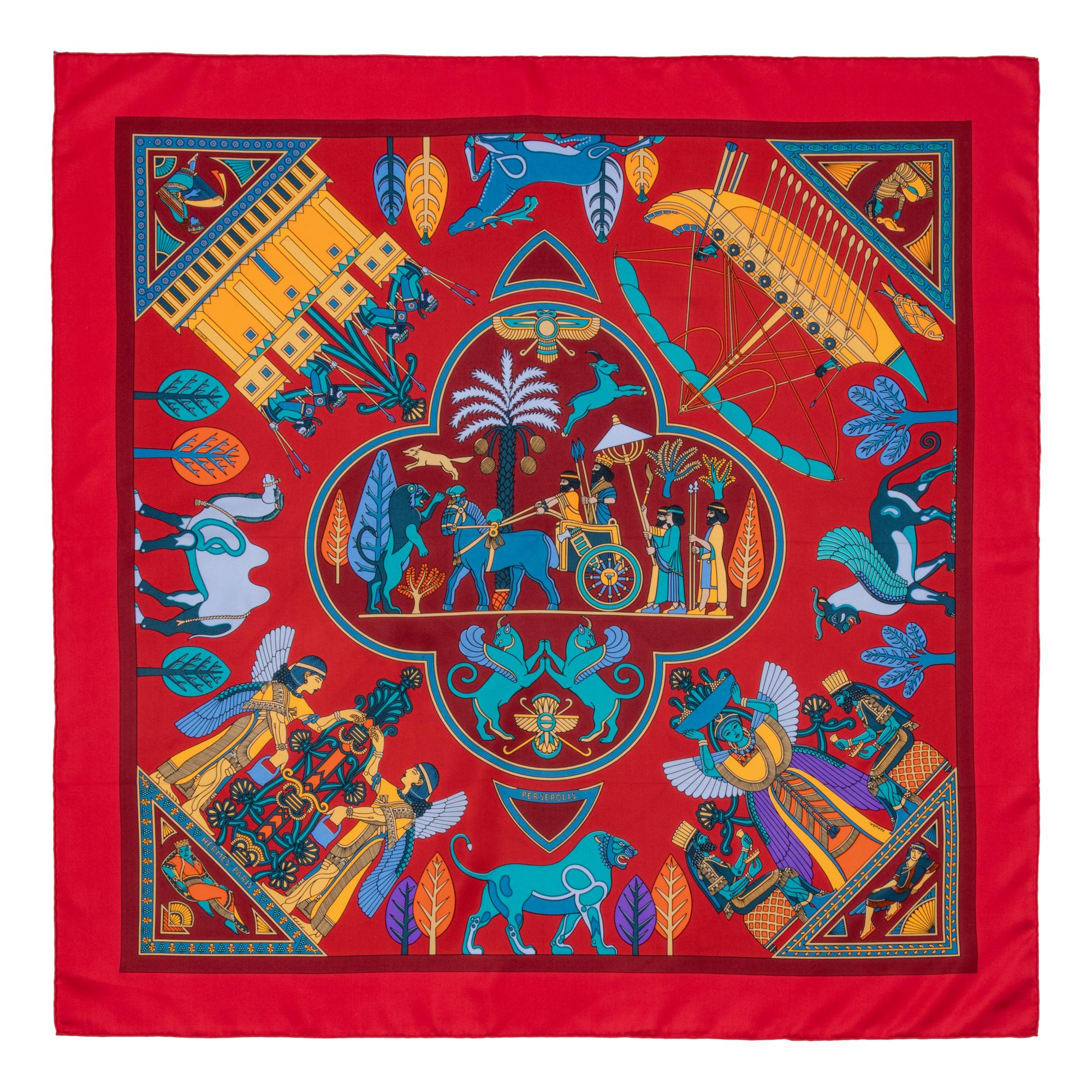 Two Hermès 90cm Silk Scarf, Carré