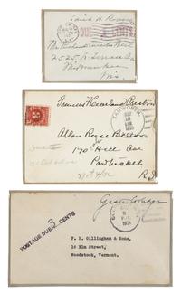 [FIRST LADY FREE FRANKS]. A group of autograph free franks, comprising: