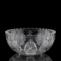 A Tuthill Brilliant-Cut Glass Berry Bowl