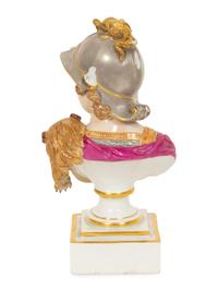 A Meissen Porcelain Bust of Apollo