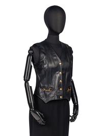 Celine Leather Vest, 1970s
