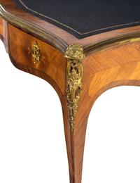 A Louis XV Style Gilt Bronze Mounted Bureau Plat