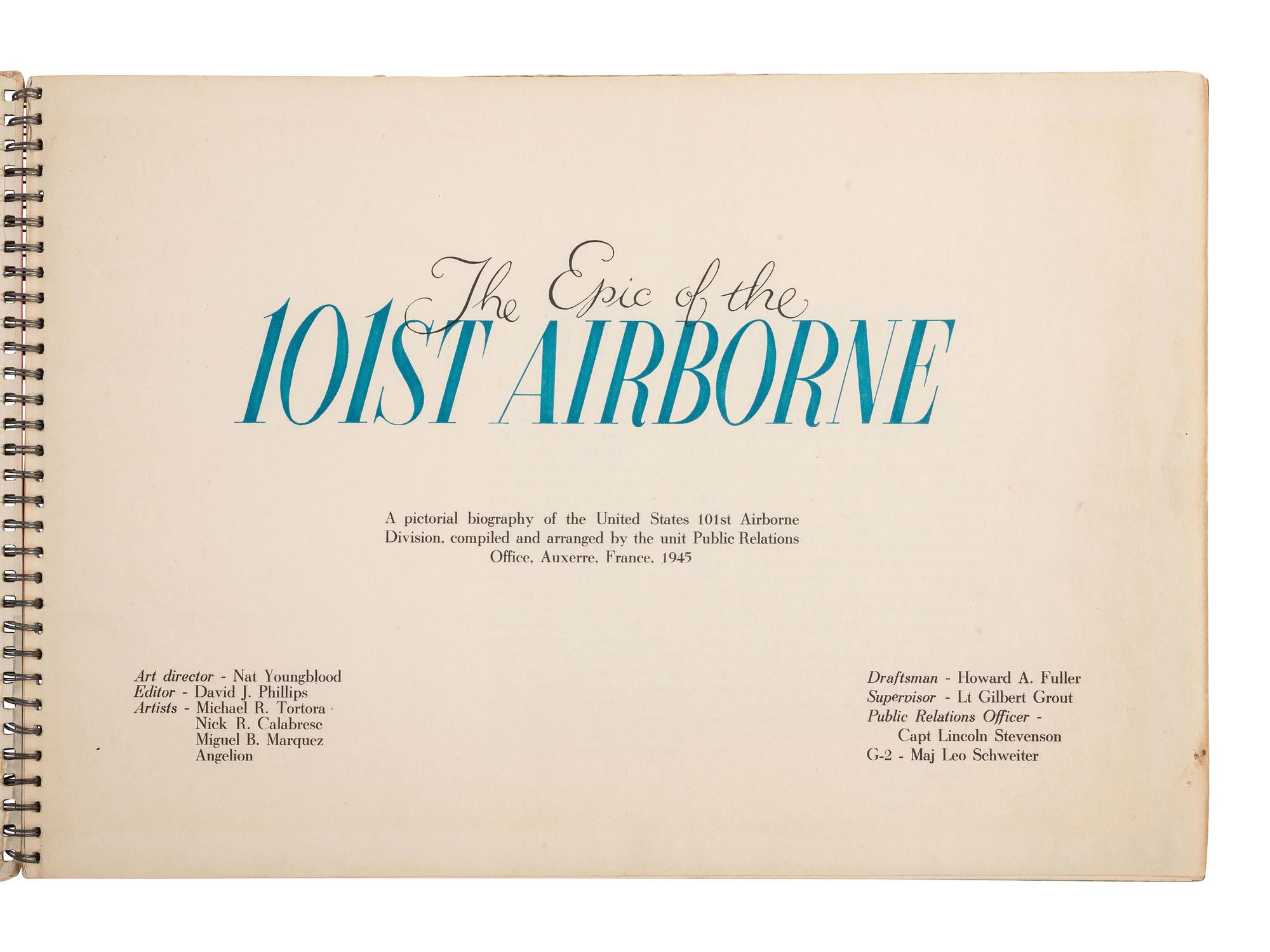 [WORLD WAR II]. Pictorial records featuring operations of the 101st Airborne, incl. the 506 PIR.