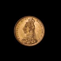 A United Kingdom 1891 Sovereign: Jubilee Head-London Mint Gold Coin