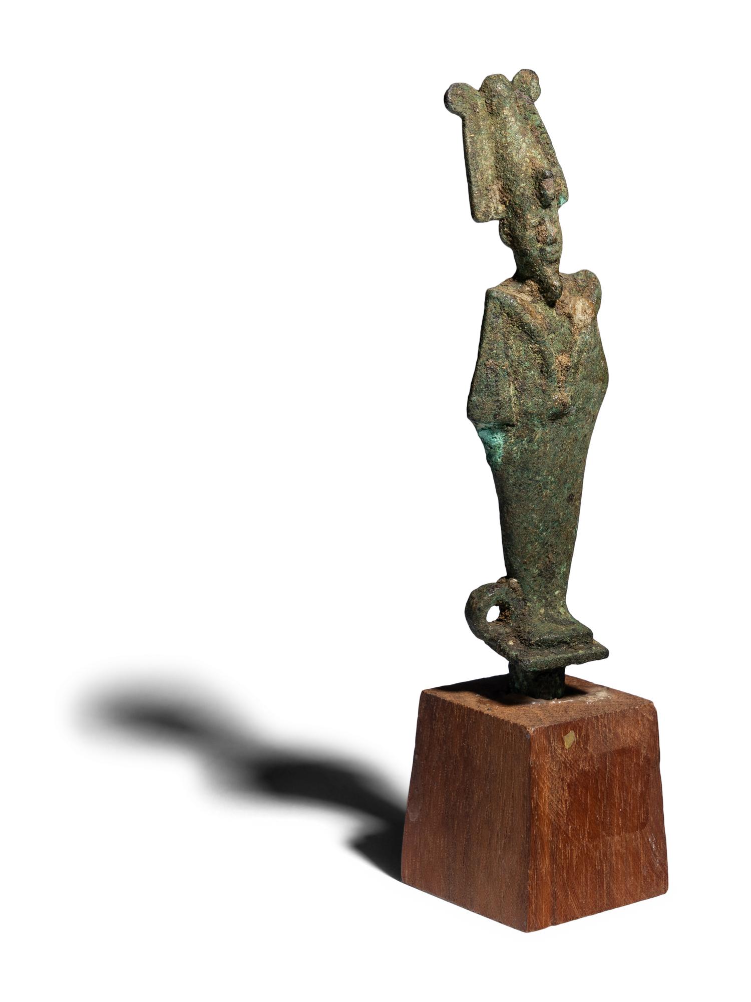 An Egyptian Bronze Osiris