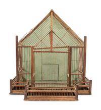 Four Architectural Bird Cages