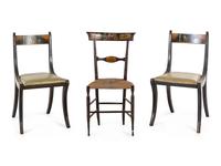 Three Painted Side Chairs