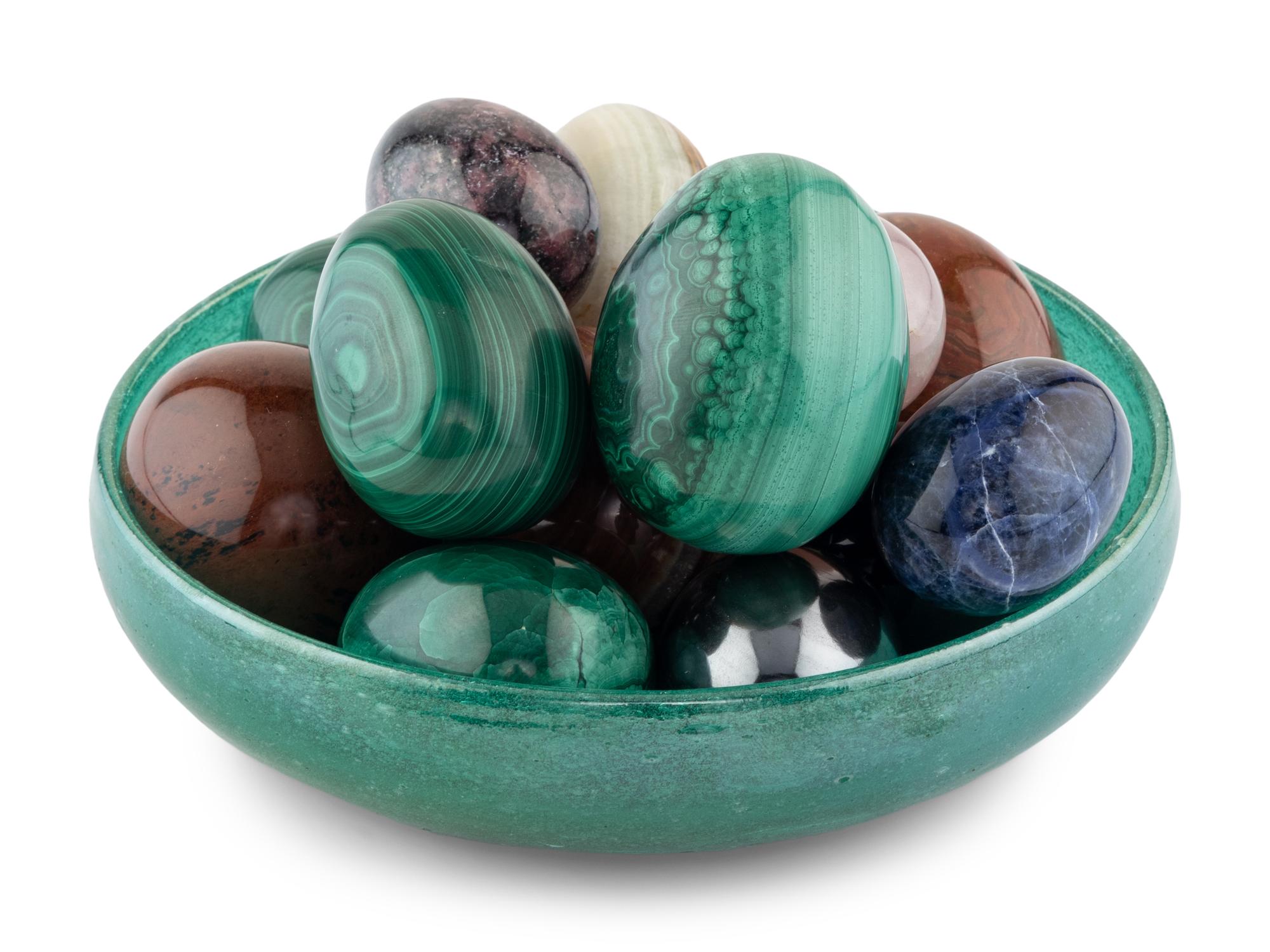 A Group of Hardstone Eggs
